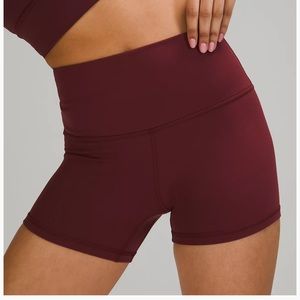 lululemon Align™ High-Rise Short 4" red merlot sz 2